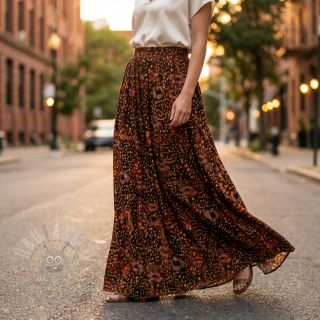 Viskoza SATIN Abstract flow digital print