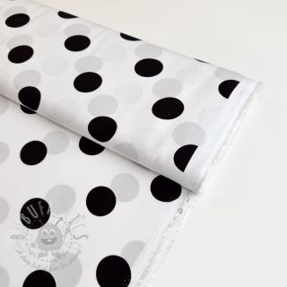 Viskoza RADIANCE Polka BIG dot white