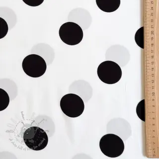 Viskoza RADIANCE Polka BIG dot white