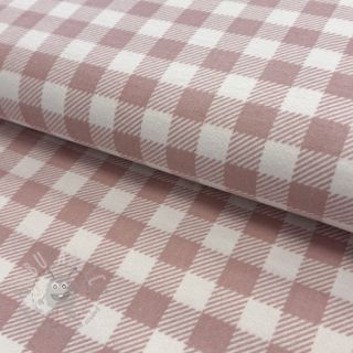 Bombažna tkanina FLANNEL BIG Check light pink