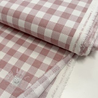 Bombažna tkanina FLANNEL BIG Check light pink