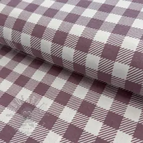 Bombažna tkanina FLANNEL BIG Check mauve
