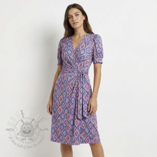 Viskoza RADIANCE Abstract purple digital print