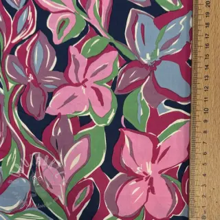 Bombažna tkanina VISCOSE Flowers green