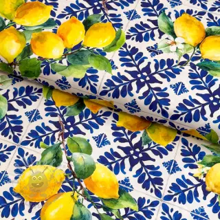 Bombažna tkanina VISCOSE Lemons digital print