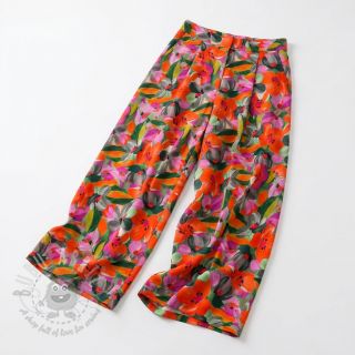 Viskoza ECOVERO Flowers multi digital print