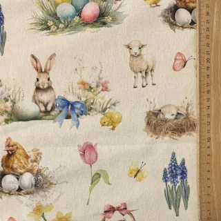 Dekorativno blago Easter Garden Joy digital print