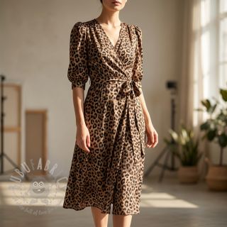 Bombažna tkanina VISCOSE Animal skin digital print