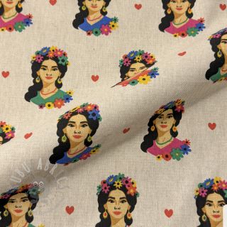 Dekorativno blago Linenlook premium Viva Flower Girl