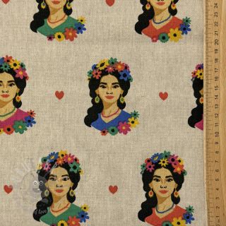 Dekorativno blago Linenlook premium Viva Flower Girl