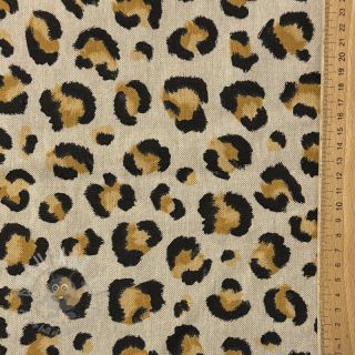 Dekorativno blago Linenlook premium Leopard Animal Print