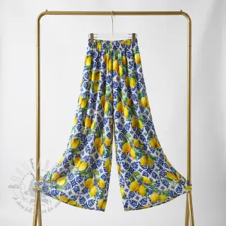 Bombažna tkanina VISCOSE Lemons digital print