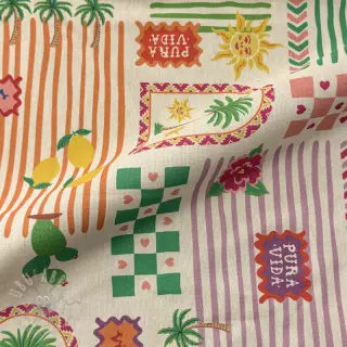 Dekorativno blago Linenlook Pura Vida Patch digital print