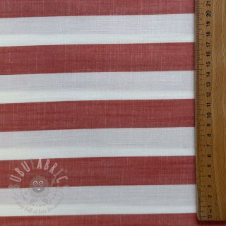 Viskoza YARN DYED Stripes BIG orange