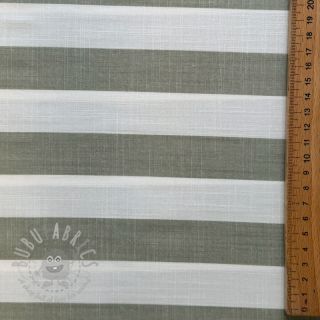 Viskoza YARN DYED Stripes BIG green