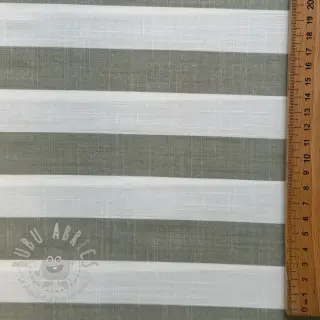Viskoza YARN DYED Stripes BIG green