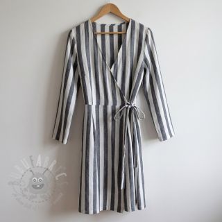 Viskoza YARN DYED Stripes BIG navy