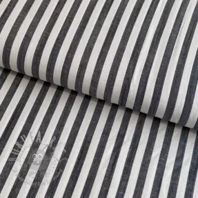 Viskoza YARN DYED Stripes SMALL navy