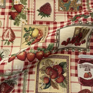 Dekorativno blago GOBELIN premium Strawberry Jam Check