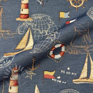 Dekorativno blago GOBELIN premium Coast Lighthouse Sea
