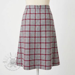 Bombažna tkanina YARN DYED BRUSHED Check Dara grey