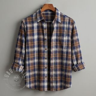 Viscose Scottish Check YARN DYED BRUSHED Atlas brown