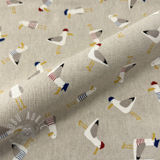 Dekorativno blago Linenlook premium Seagull dress up