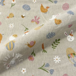 Dekorativno blago Linenlook premium Easter Doodle Icon