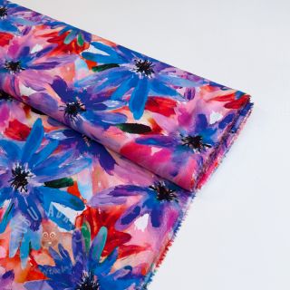 Viskoza ECOVERO Flowers design D digital print