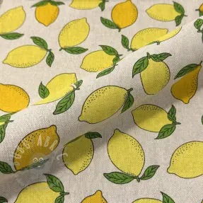 Dekorativno blago Linenlook premium Sunny Lemon Fruit