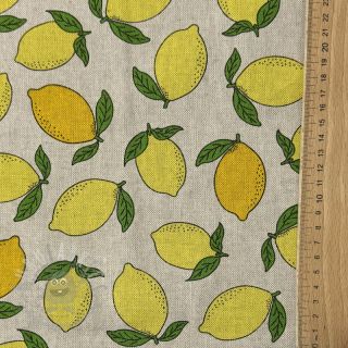 Dekorativno blago Linenlook premium Sunny Lemon Fruit