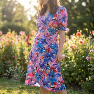 Viskoza ECOVERO Flowers design D digital print