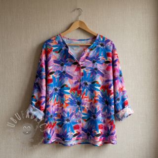 Viskoza ECOVERO Flowers design D digital print