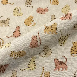 Dekorativno blago Linenlook premium Cute Wild Cat