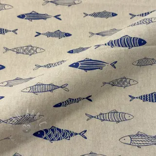 Dekorativno blago Linenlook premium Fish Swimming School