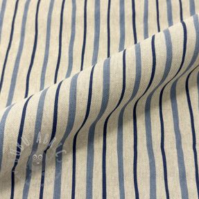 Dekorativno blago Linenlook premium Wavy Art Stripe