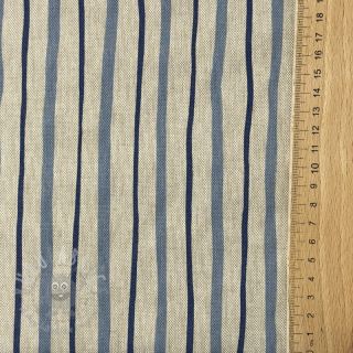 Dekorativno blago Linenlook premium Wavy Art Stripe