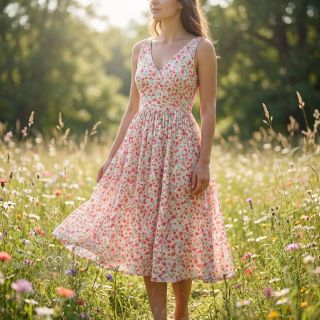 Viskoza RADIANCE Flowers Morene digital print