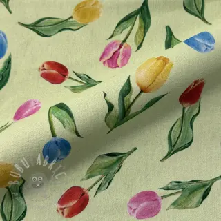 Dekorativno blago Tulip Flower Field digital print