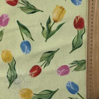 Dekorativno blago Tulip Flower Field digital print