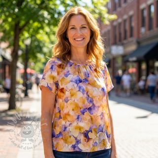 Viskoza RADIANCE Flower design D digital print