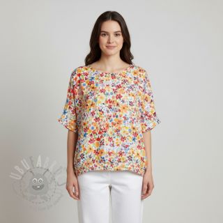 Viskoza RADIANCE Flowers Jaja digital print