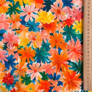 Viskoza ECOVERO Flowers design C digital print