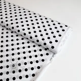 Viskoza RADIANCE Polka dot white