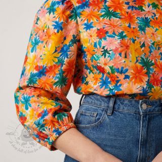 Viskoza ECOVERO Flowers design C digital print