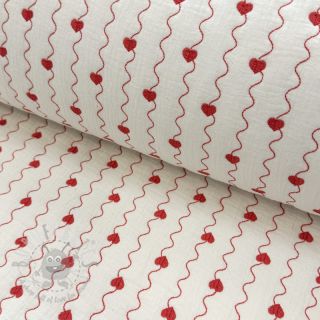 Dvoslojna gaza/muslin STEPPED Heart