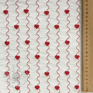 Dvoslojna gaza/muslin STEPPED Heart