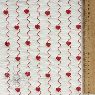 Dvoslojna gaza/muslin STEPPED Heart