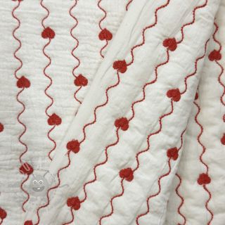 Dvoslojna gaza/muslin STEPPED Heart