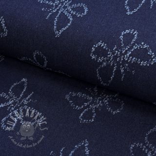 JEANS DENIM JACQUARD Butterflies